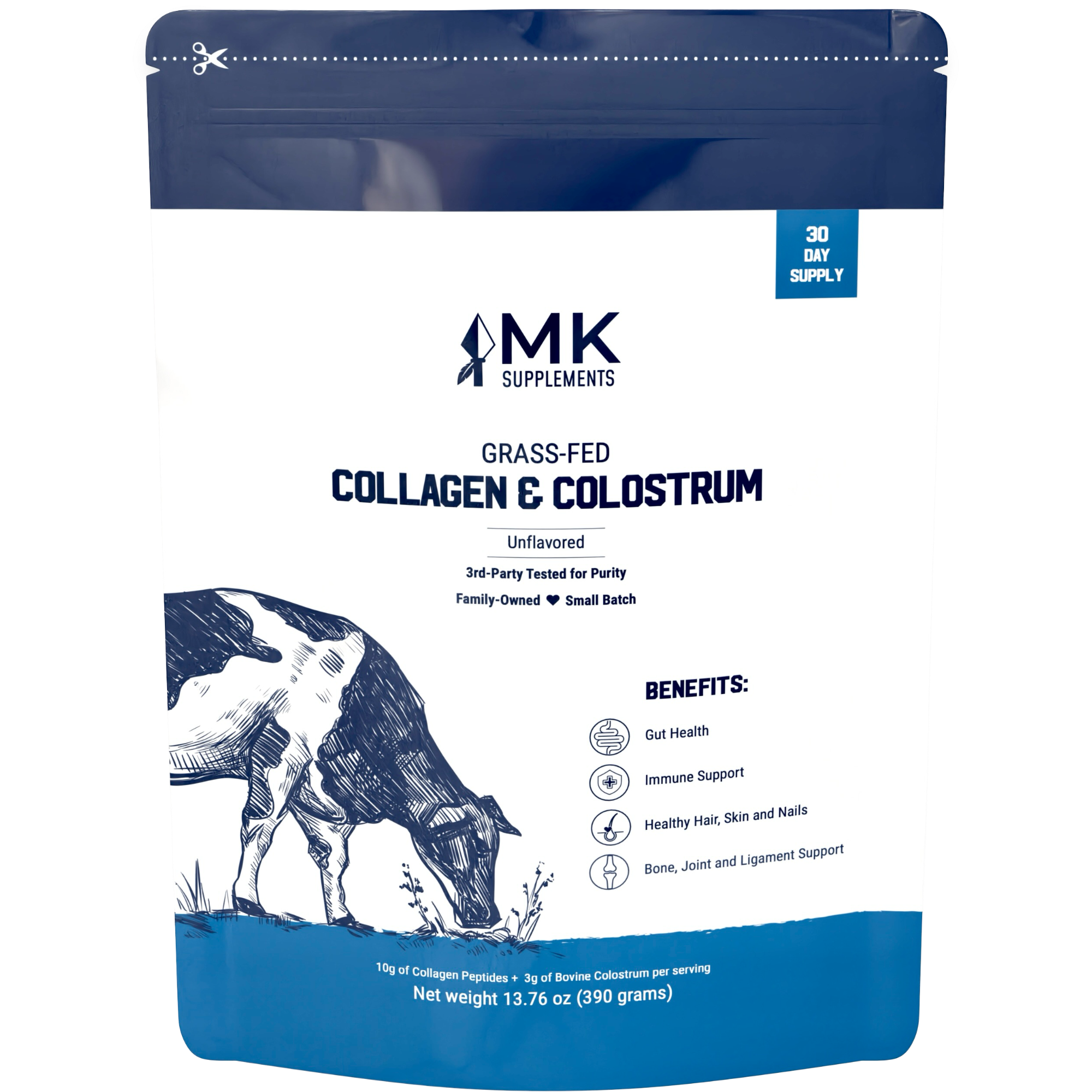 MK Supplements Collagen & Colostrum Unflavored