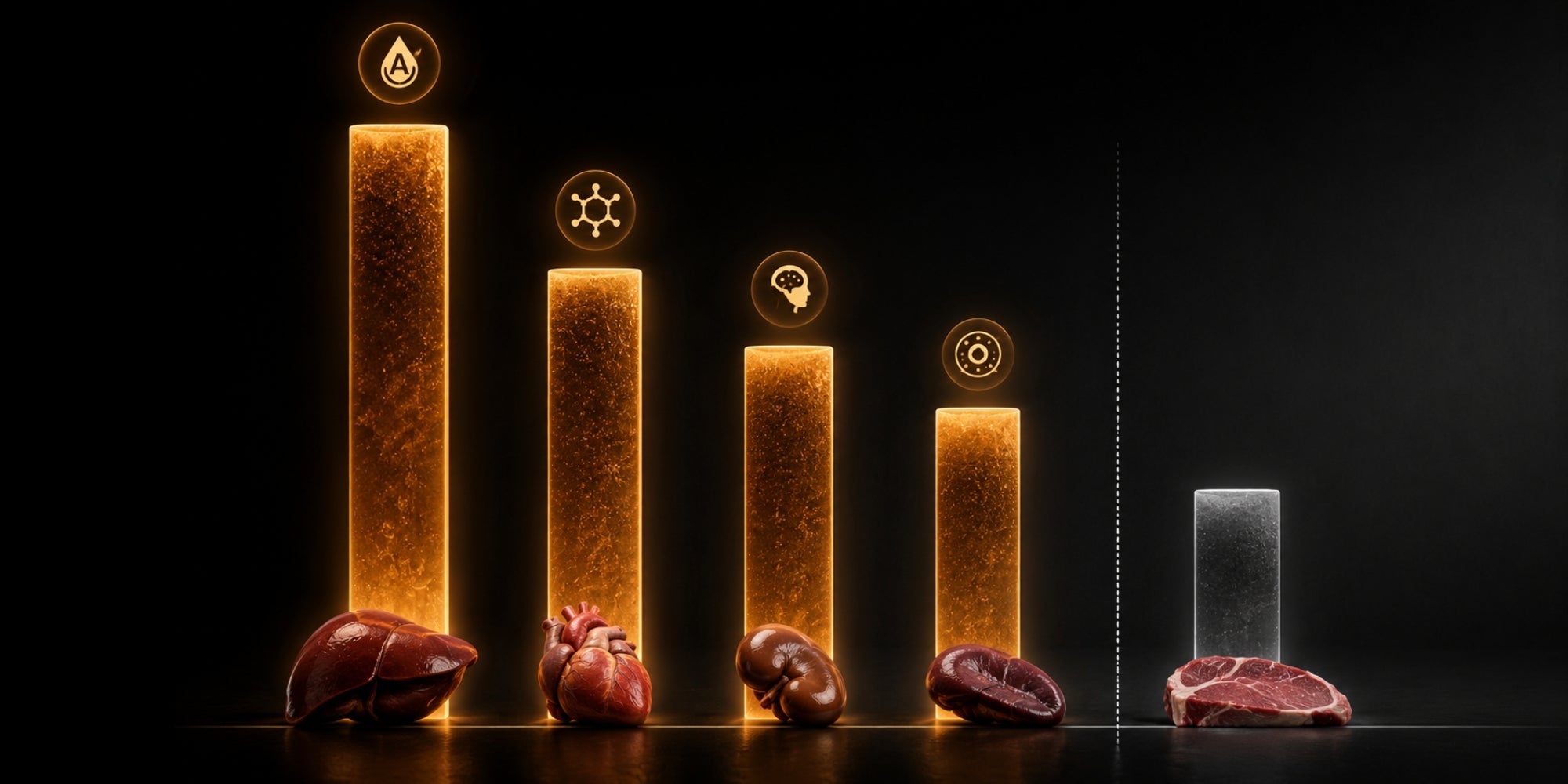 Nutrient Content of Organ Meat vs Muscle Meat