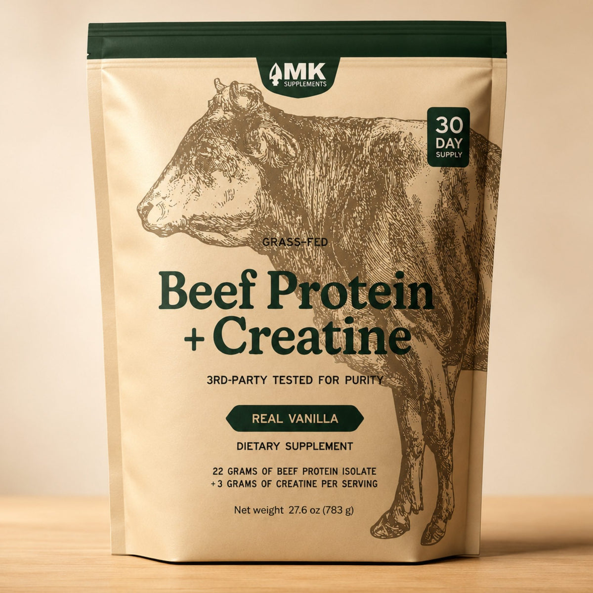 Grass-Fed Beef Protein + Creatine