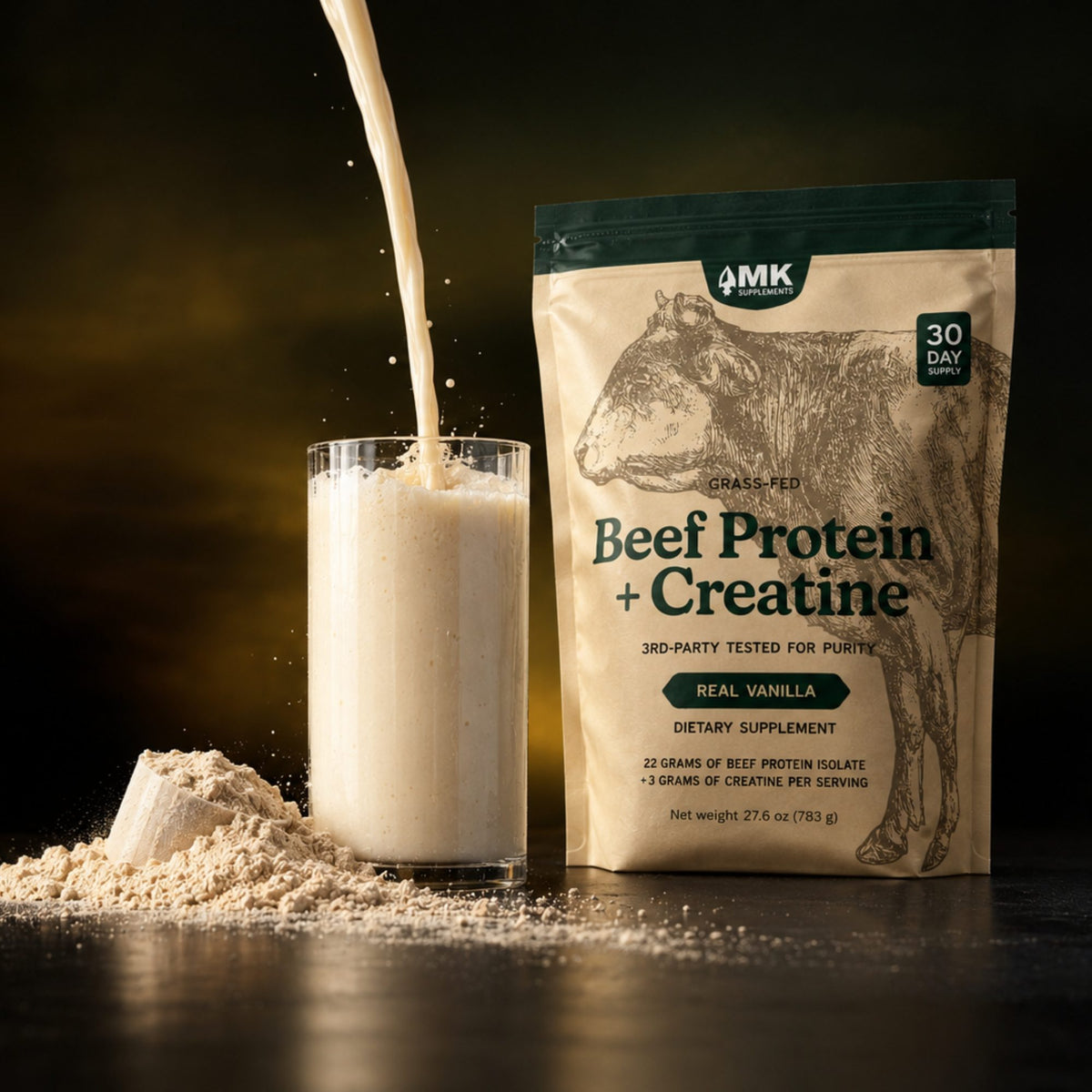 Grass-Fed Beef Protein + Creatine
