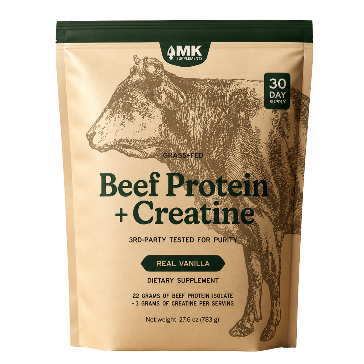 Grass-Fed Beef Protein + Creatine