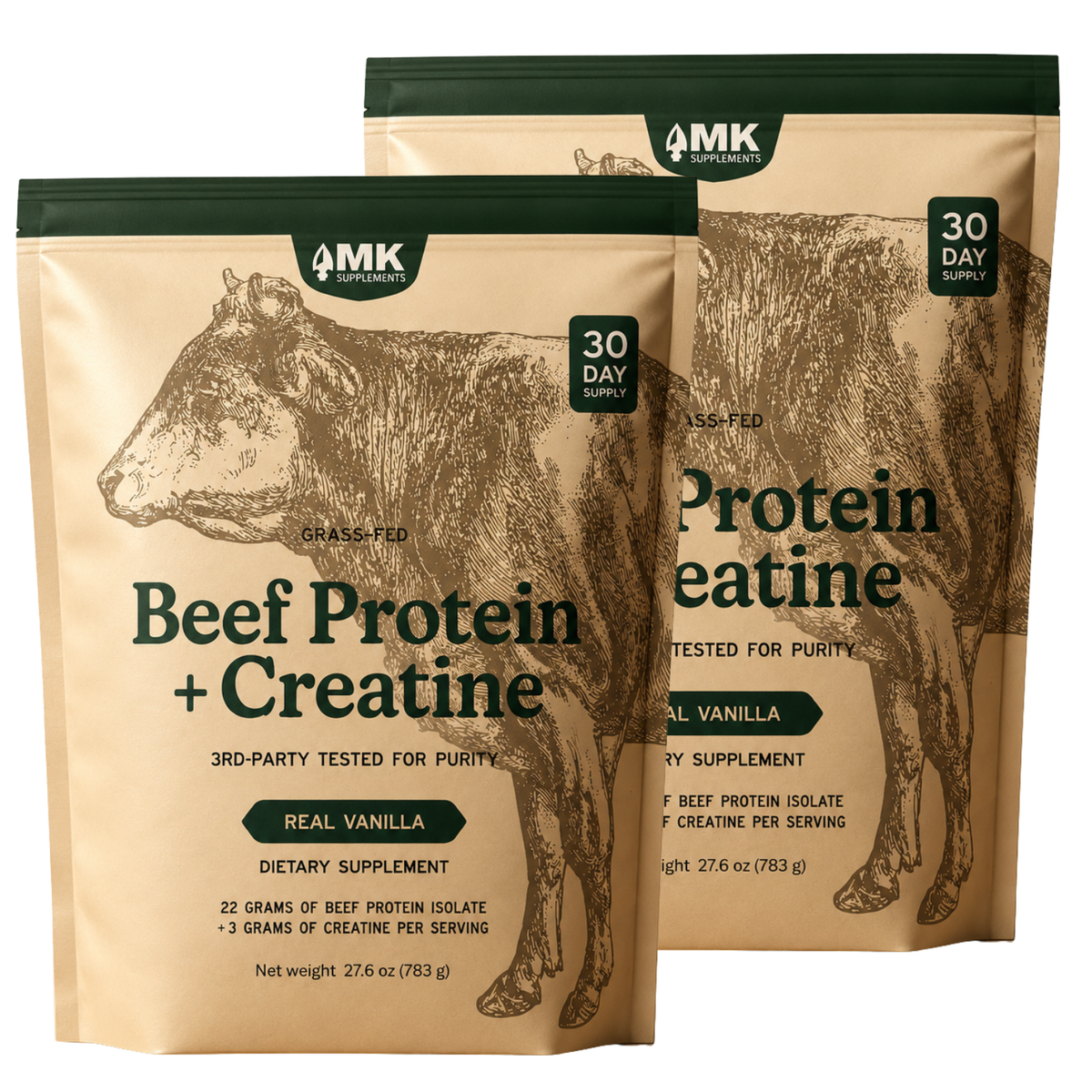 Grass-Fed Beef Protein + Creatine