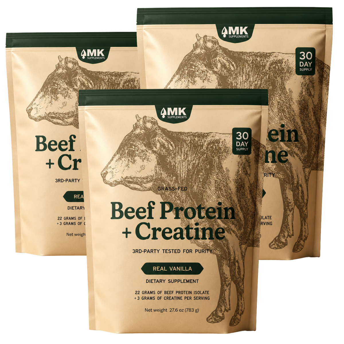 Grass-Fed Beef Protein + Creatine